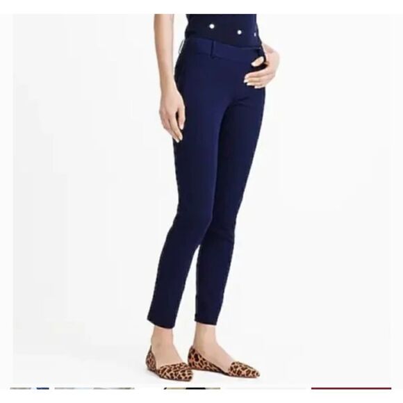 J. CREW The Winnie Size 8 Navy Stretch Twill Pant - Picture 2 of 11